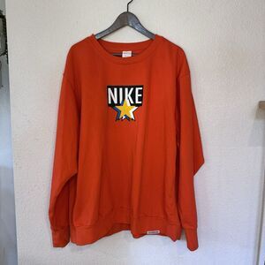 NIKE Standard Issue DRI-FIT Basketball Crew Sweater DH2849-891‎ Size 2XL Orange
